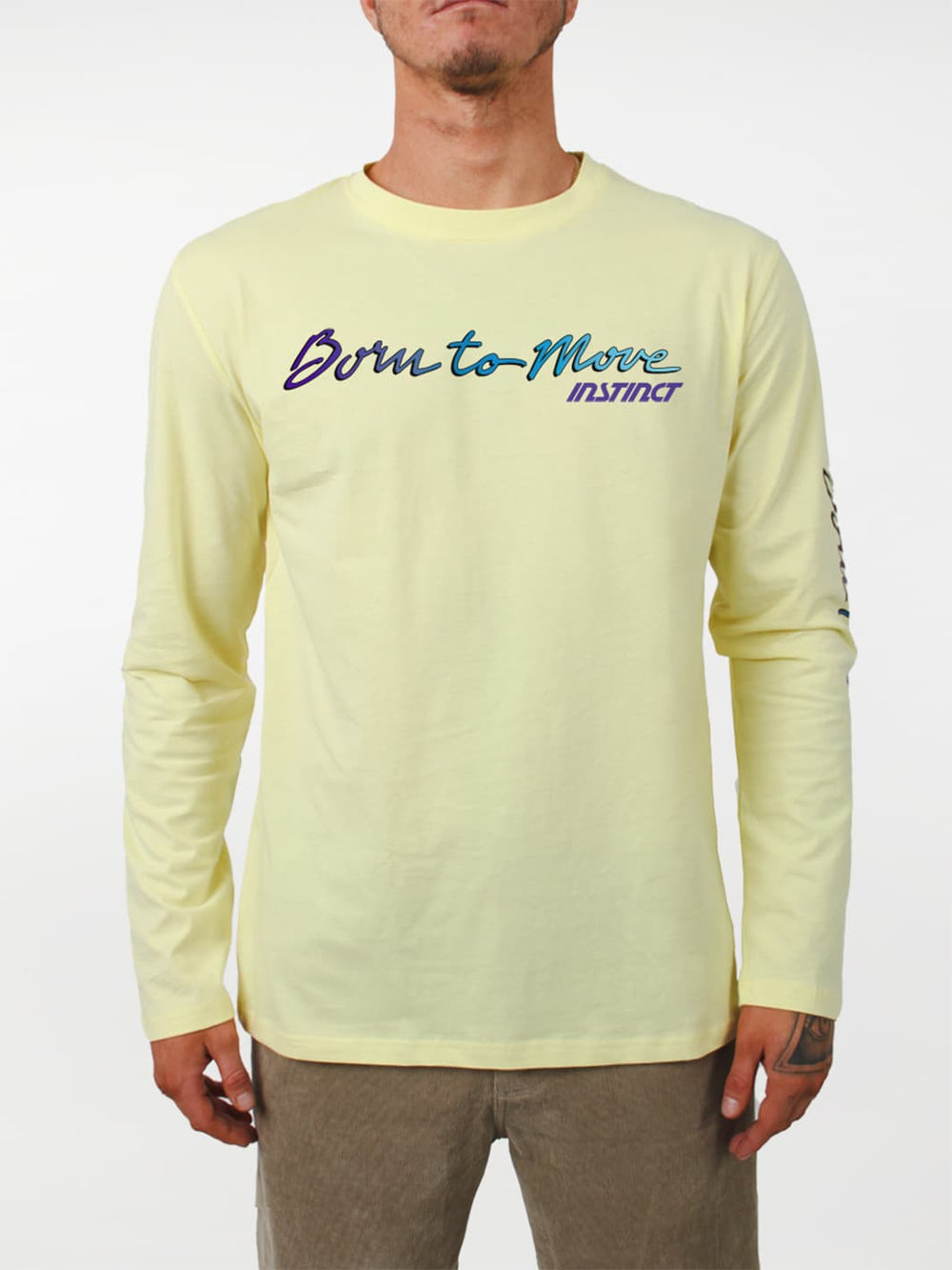 born to move long sleeve tee#color_lemon
