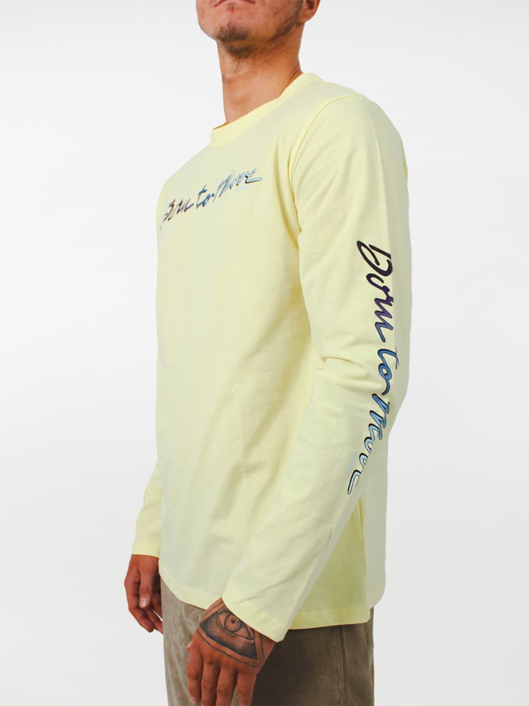 born to move long sleeve tee#color_lemon