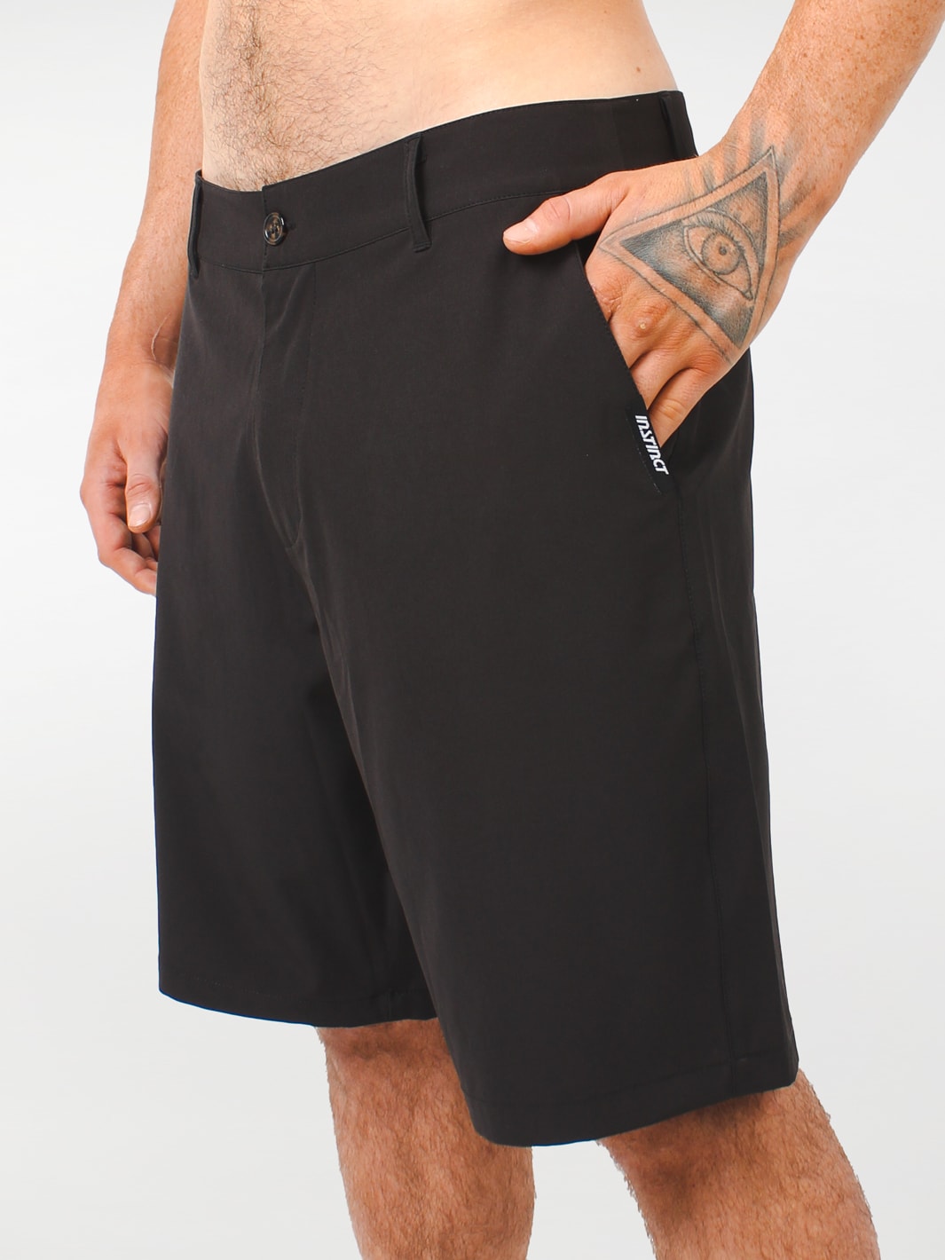 hybrid expedition walk shorts#color_black